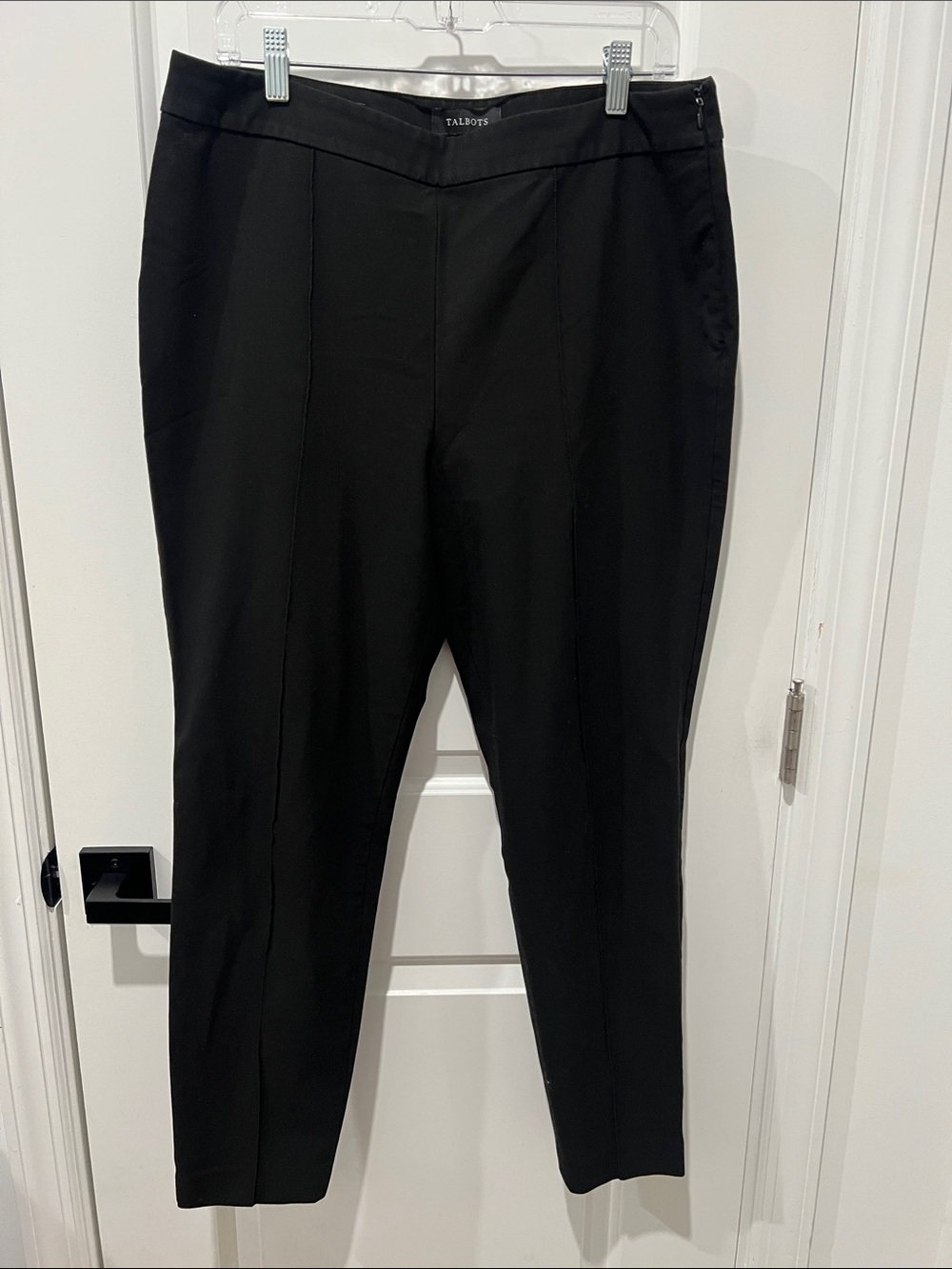 Talbots Black High Waist Skinny Ankle Pants Size 12